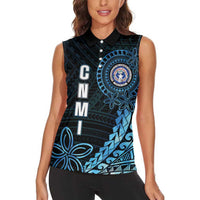 Personalized Northern Mariana Islands 78th Liberation Day Women Sleeveless Polo Shirt LT05 - Polynesian Pride