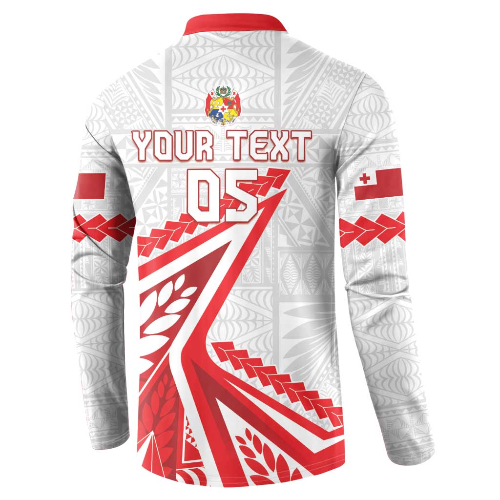 Custom Tonga Rugby 2024 Pacific Button Sweatshirt Go Ikale Tahi