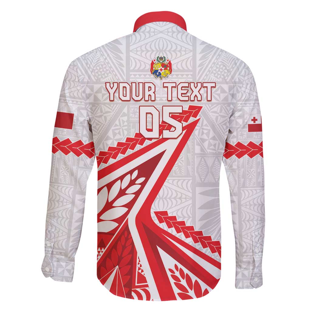 Custom Tonga Rugby 2024 Pacific Family Matching Long Sleeve Bodycon Dress and Hawaiian Shirt Go Ikale Tahi LT05 - Polynesian Pride