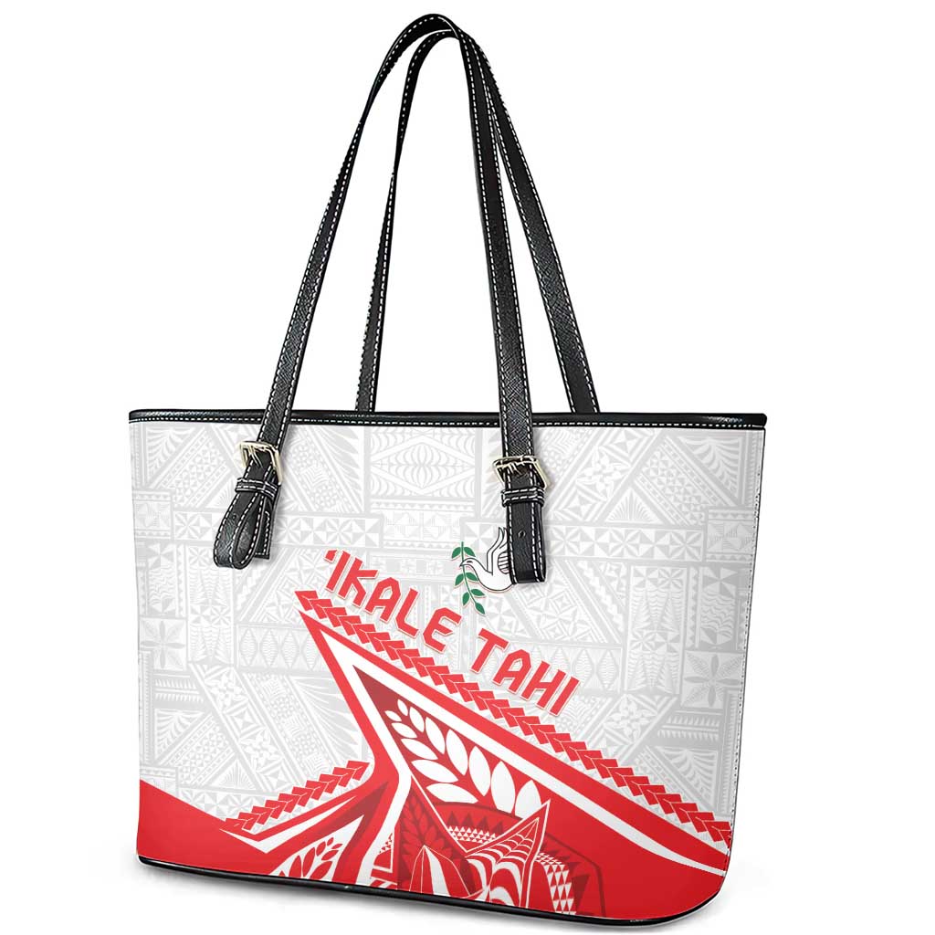 Tonga Rugby 2024 Pacific Leather Tote Bag Go Ikale Tahi