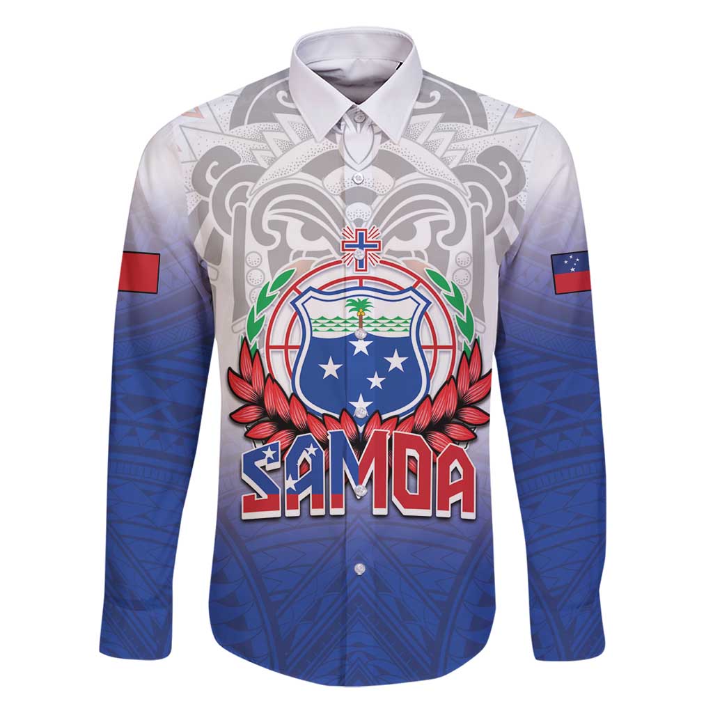 Custom Samoa Rugby 2024 Pacific Family Matching Off Shoulder Maxi Dress and Hawaiian Shirt Go Manu Samoa