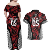 Custom Flying Fijians Rugby 2024 Pacific Couples Matching Off Shoulder Maxi Dress and Hawaiian Shirt Go Fiji LT05 - Polynesian Pride
