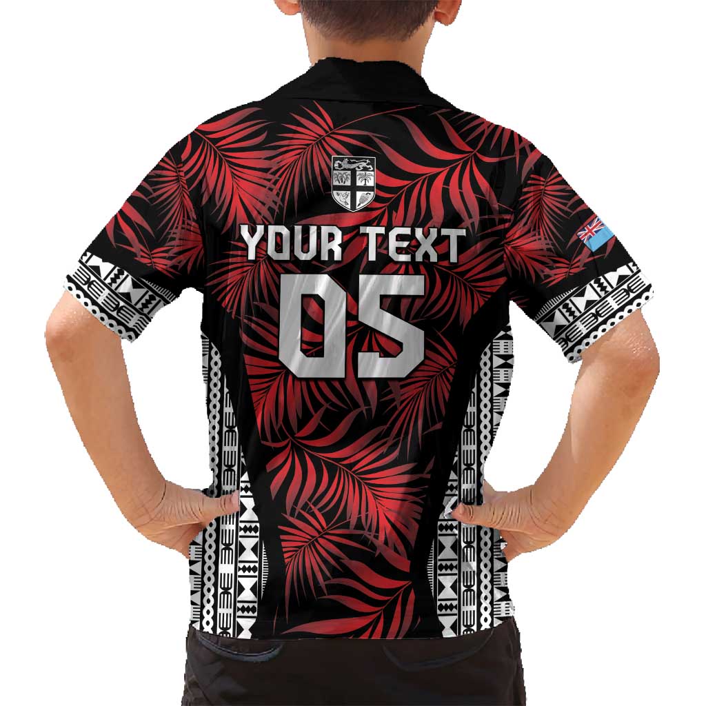 Custom Flying Fijians Rugby 2024 Pacific Family Matching Off Shoulder Maxi Dress and Hawaiian Shirt Go Fiji LT05 - Polynesian Pride