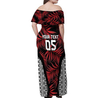Custom Flying Fijians Rugby 2024 Pacific Family Matching Off Shoulder Maxi Dress and Hawaiian Shirt Go Fiji LT05 - Polynesian Pride