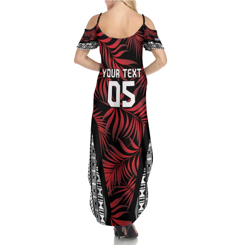 Custom Flying Fijians Rugby 2024 Pacific Family Matching Summer Maxi Dress and Hawaiian Shirt Go Fiji LT05 - Polynesian Pride