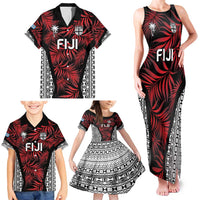 Custom Flying Fijians Rugby 2024 Pacific Family Matching Tank Maxi Dress and Hawaiian Shirt Go Fiji LT05 - Polynesian Pride