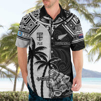 Custom New Zealand And Fiji Rugby 2024 Hawaiian Shirt Maori Kiwi With Fijian Palm Tree LT05 - Polynesian Pride