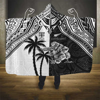 New Zealand And Fiji Rugby 2024 Hooded Blanket Maori Kiwi With Fijian Palm Tree LT05 - Polynesian Pride