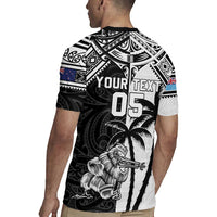Custom New Zealand And Fiji Rugby 2024 Rugby Jersey Maori Kiwi With Fijian Palm Tree LT05 - Polynesian Pride