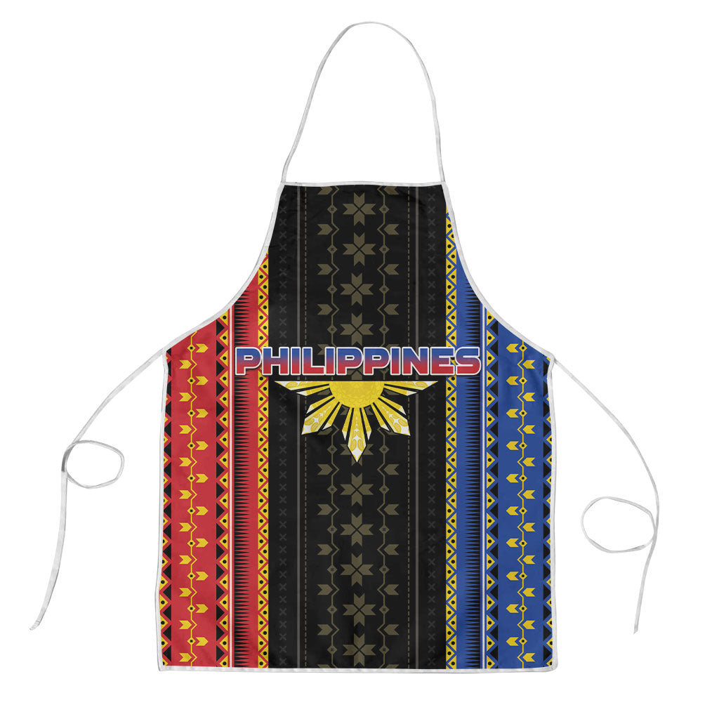 Philippines Filipinos Apron Igorot Tribal Inspiration Pattern Style LT05 Black - Polynesian Pride
