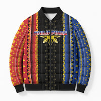 Personalised Philippines Filipinos Bomber Puffer Jacket Igorot Tribal Inspiration Pattern Style