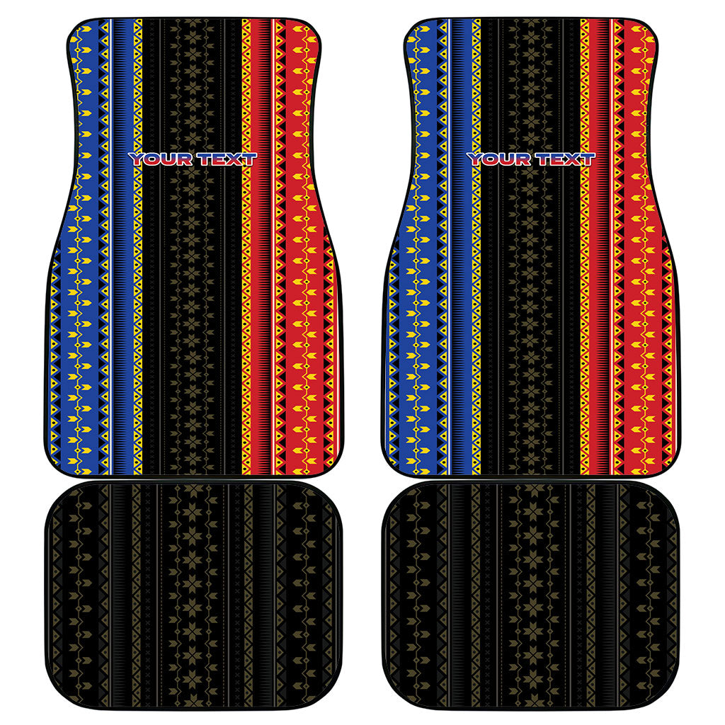 Personalised Philippines Filipinos Car Mats Igorot Tribal Inspiration Pattern Style