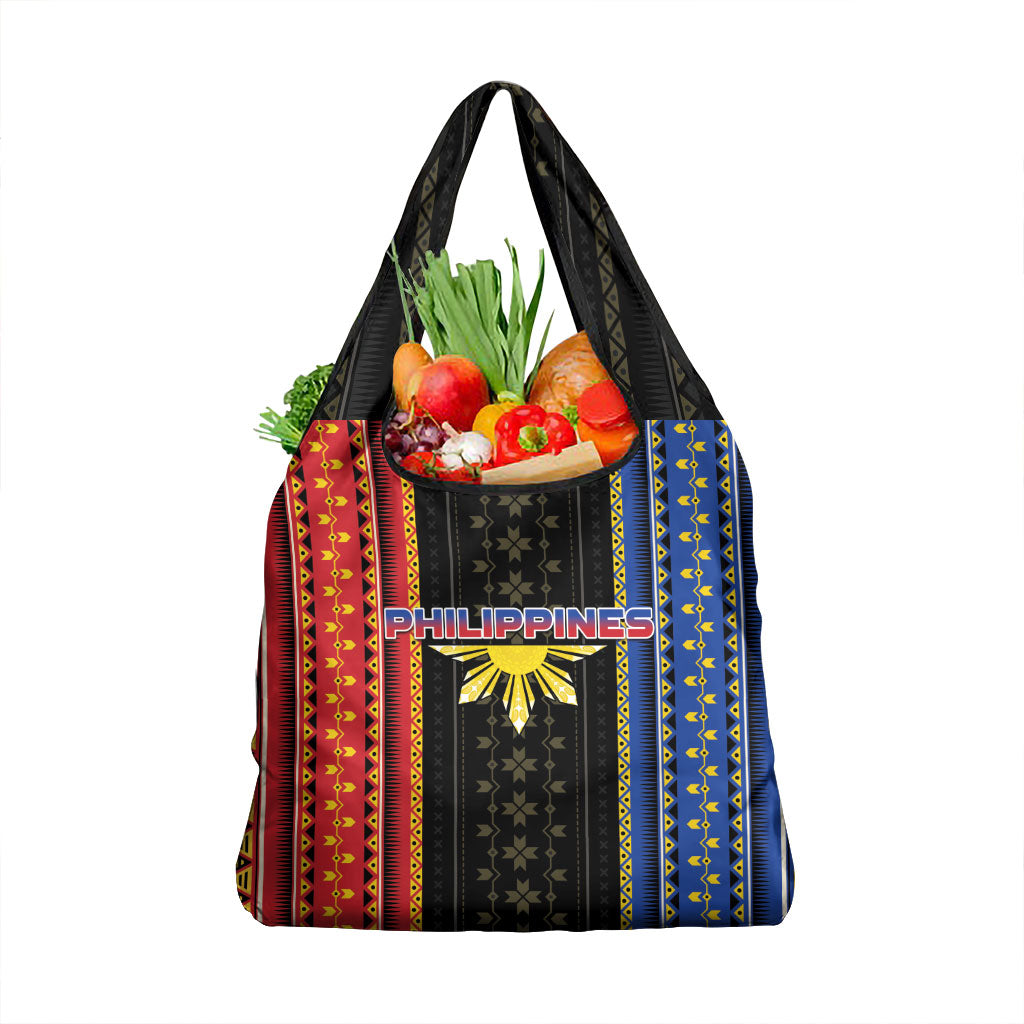 Philippines Filipinos Grocery Bag Igorot Tribal Inspiration Pattern Style