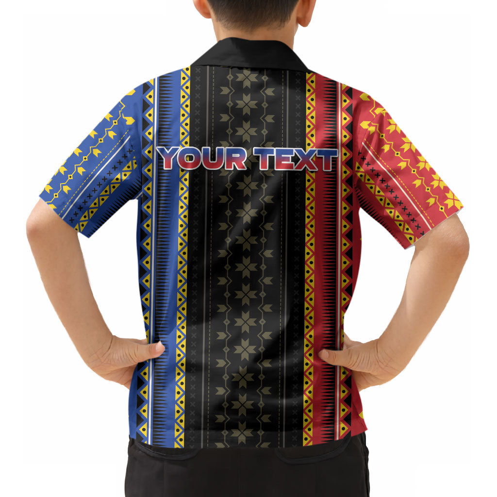 Personalised Philippines Filipinos Kid Hawaiian Shirt Igorot Tribal Inspiration Pattern Style