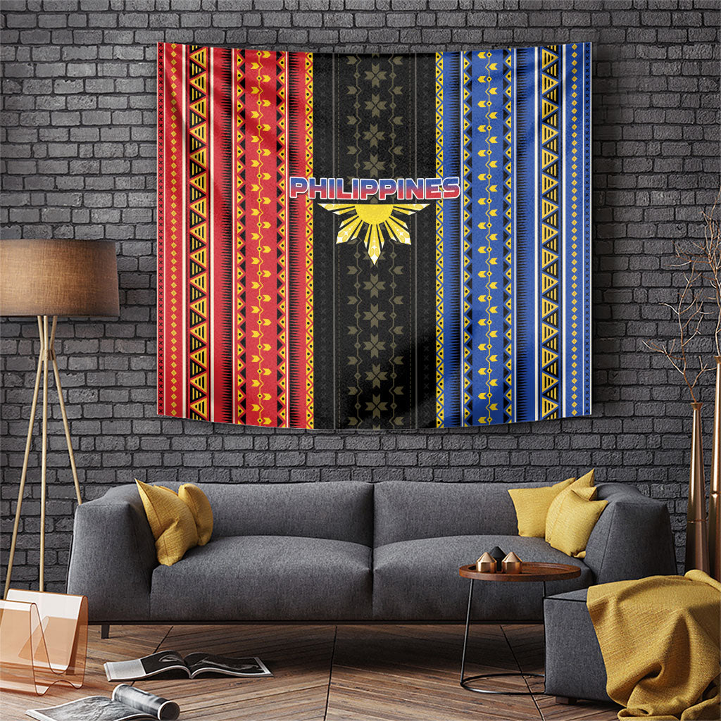 Philippines Filipinos Tapestry Igorot Tribal Inspiration Pattern Style
