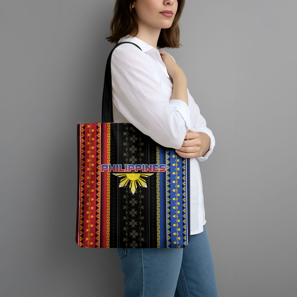 Philippines Filipinos Tote Bag Igorot Tribal Inspiration Pattern Style