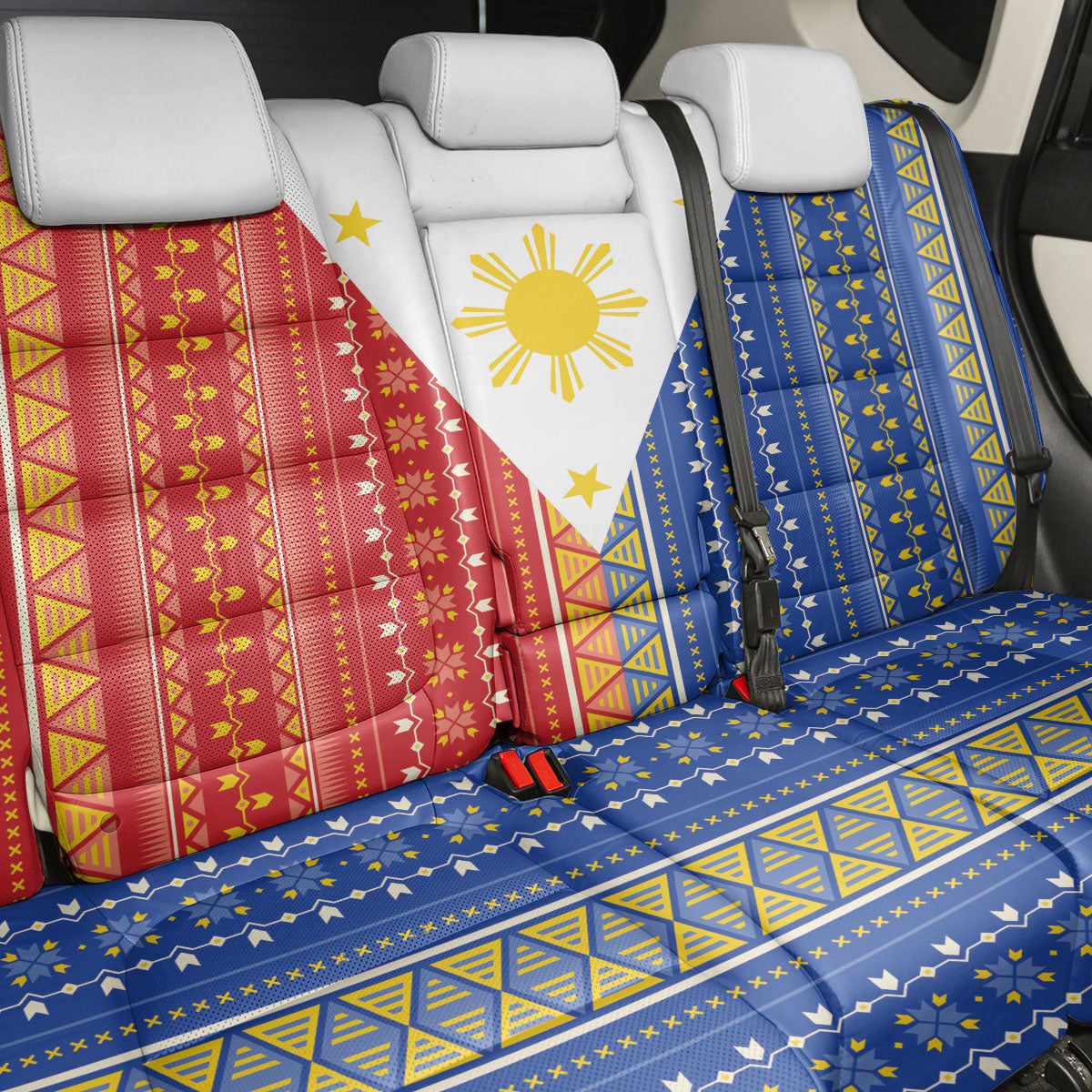 Philippines Sun Back Car Seat Cover Igorot Tribal Inspiration