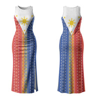 Philippines Sun Family Matching Tank Maxi Dress and Hawaiian Shirt Igorot Tribal Inspiration