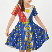 Philippines Sun Kid Short Sleeve Dress Igorot Tribal Inspiration