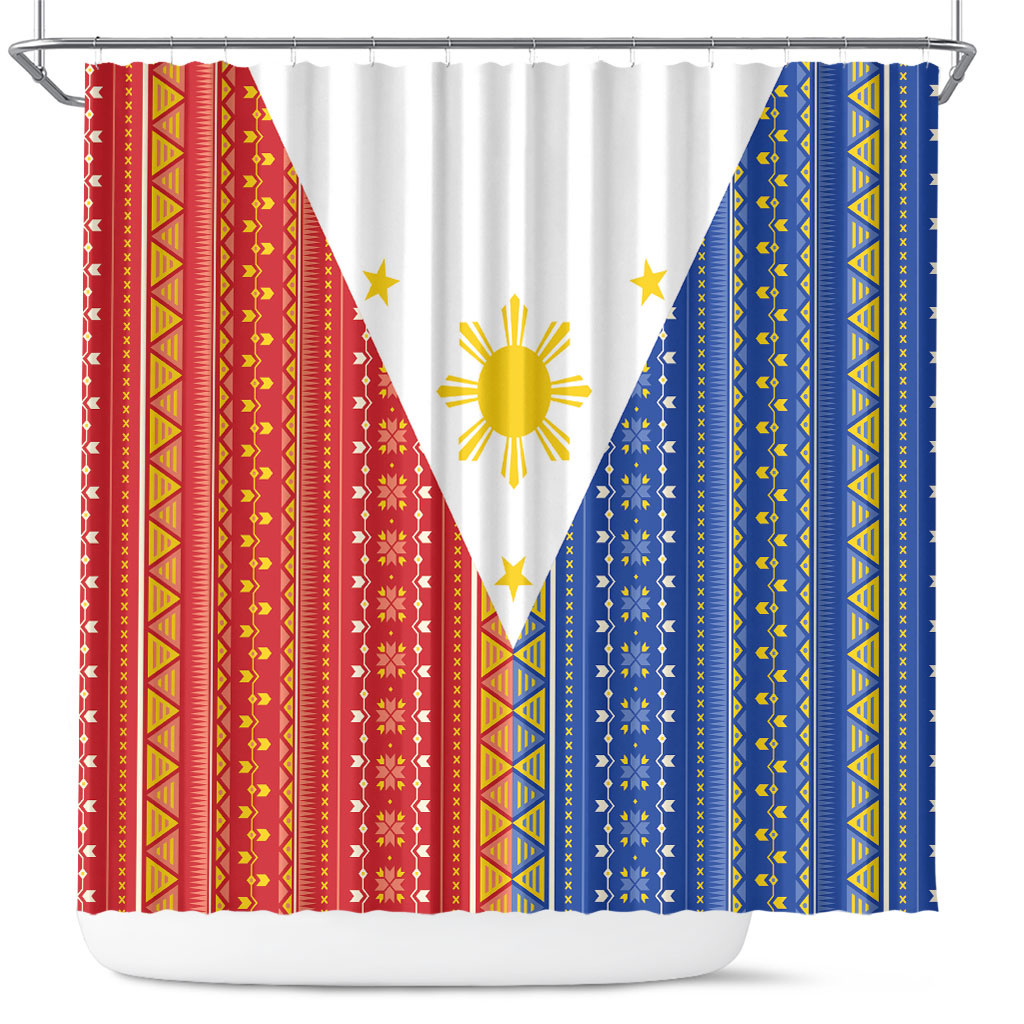 Philippines Sun Shower Curtain Igorot Tribal Inspiration