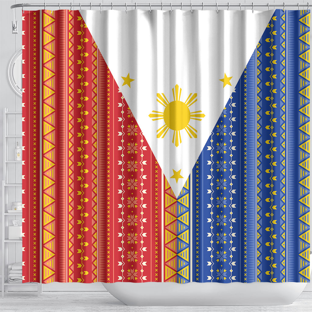 Philippines Sun Shower Curtain Igorot Tribal Inspiration