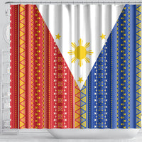 Philippines Sun Shower Curtain Igorot Tribal Inspiration