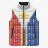 Philippines Sun Sleeveless Puffer Jacket Igorot Tribal Inspiration