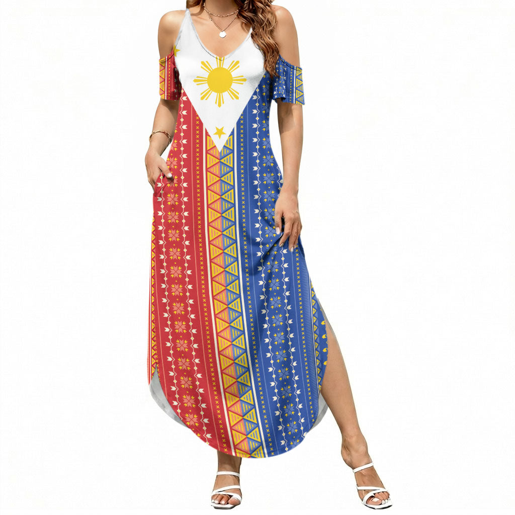 Philippines Sun Summer Maxi Dress Igorot Tribal Inspiration