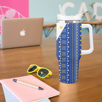 Philippines Sun Tumbler With Handle Igorot Tribal Inspiration