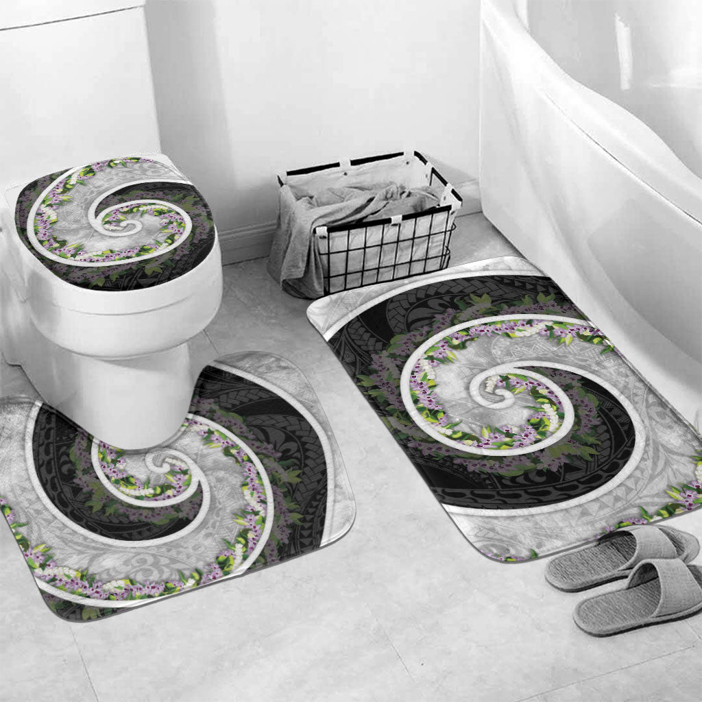 Piko Hawaii Bathroom Set Polynesian Pattern With Maile Pikake Honohono Lei