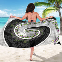 Piko Hawaii Sarong Polynesian Pattern With Maile Pikake Honohono Lei