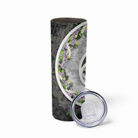 Piko Hawaii Skinny Tumbler Polynesian Pattern With Maile Pikake Honohono Lei