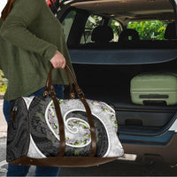 Piko Hawaii Travel Bag Polynesian Pattern With Maile Pikake Honohono Lei