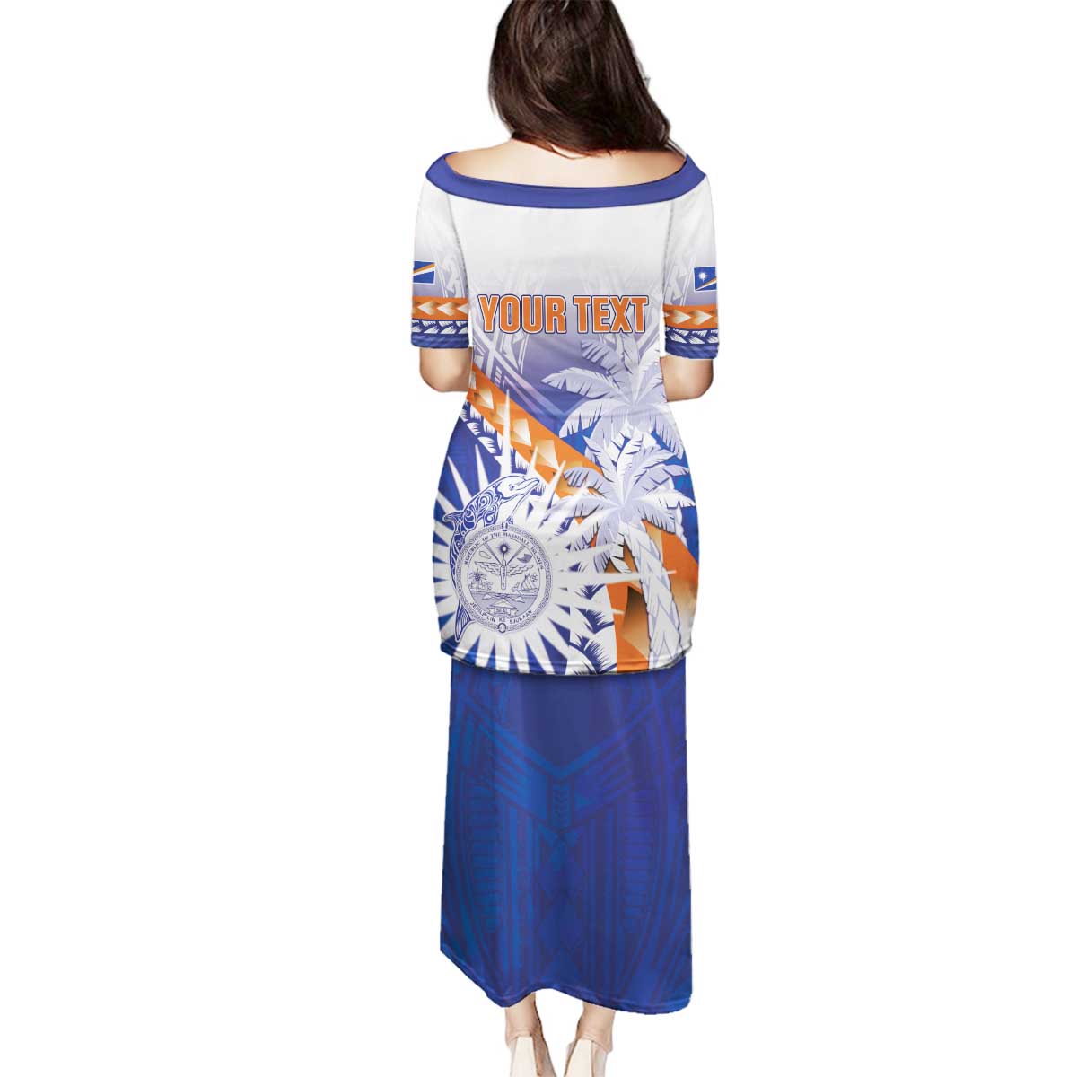Personalised Marshall Islands Manit Day Family Matching Puletasi and Hawaiian Shirt Polynesian Tribal Tattoo Tropical Style LT05 - Polynesian Pride