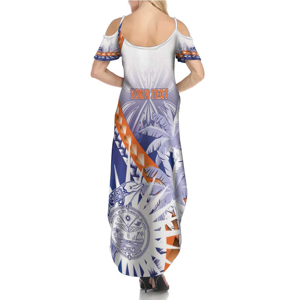 Personalised Marshall Islands Manit Day Family Matching Summer Maxi Dress and Hawaiian Shirt Polynesian Tribal Tattoo Tropical Style LT05 - Polynesian Pride