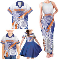 Personalised Marshall Islands Manit Day Family Matching Tank Maxi Dress and Hawaiian Shirt Polynesian Tribal Tattoo Tropical Style LT05 - Polynesian Pride