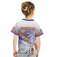 Personalised Marshall Islands Manit Day Kid T Shirt Polynesian Tribal Tattoo Tropical Style LT05 - Polynesian Pride