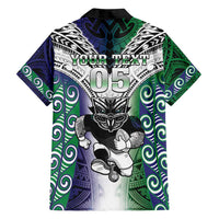 Custom New Zealand Warrior Family Matching Long Sleeve Bodycon Dress and Hawaiian Shirt Maori Tribal Pattern LT05 - Polynesian Pride