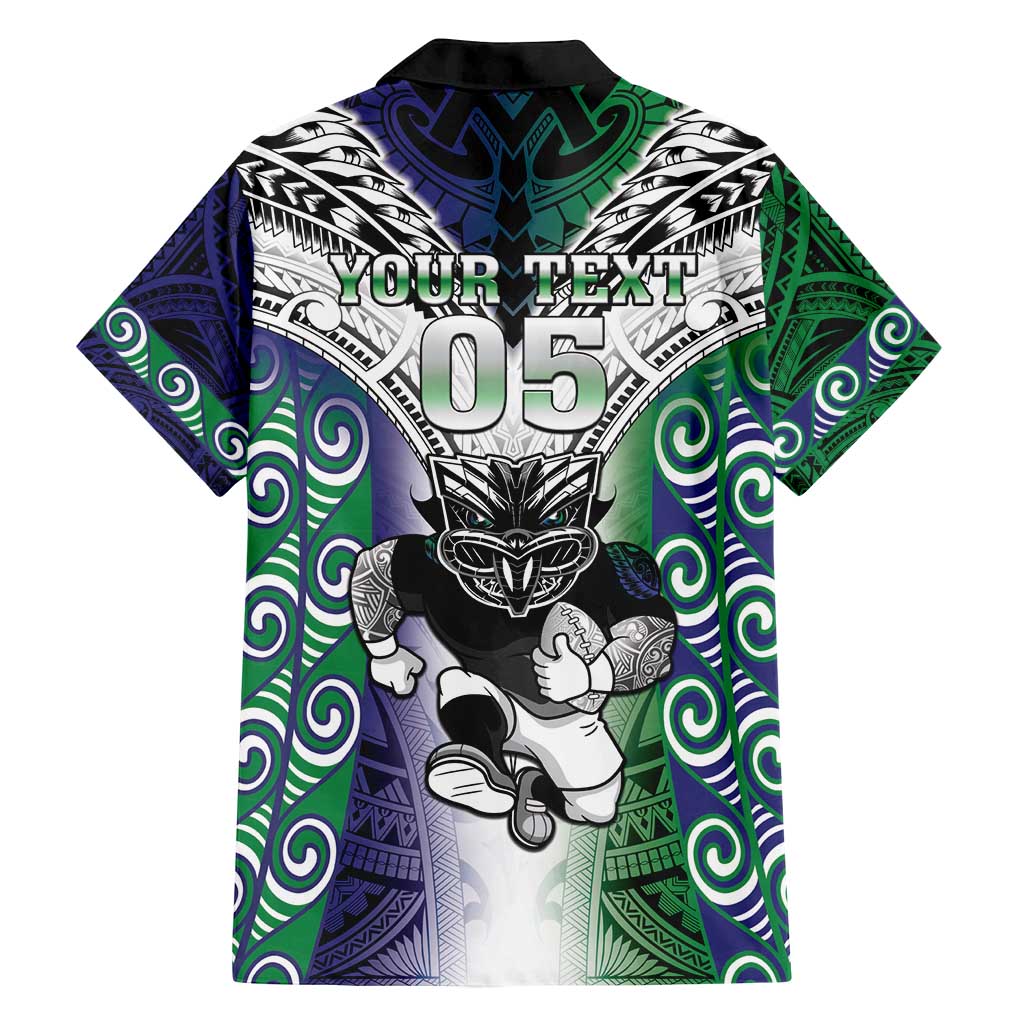 Custom New Zealand Warrior Family Matching Tank Maxi Dress and Hawaiian Shirt Maori Tribal Pattern LT05 - Polynesian Pride