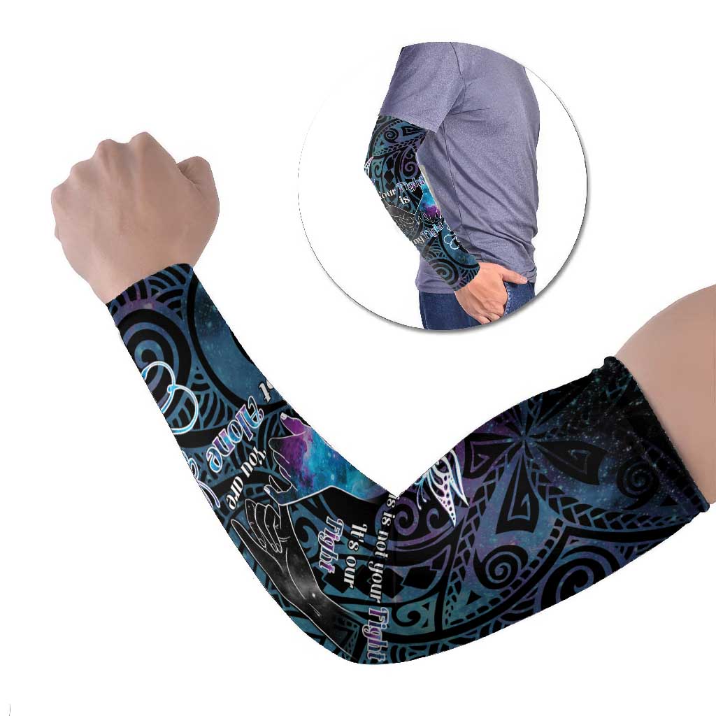 Suicide Awareness Arm Sleeves You Are Not Alone - Polynesian Pride