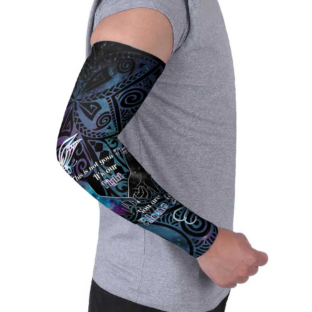 Suicide Awareness Arm Sleeves You Are Not Alone - Polynesian Pride