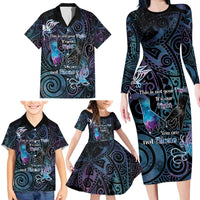 Suicide Awareness Family Matching Long Sleeve Bodycon Dress and Hawaiian Shirt You Are Not Alone LT05 - Polynesian Pride