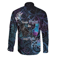 Suicide Awareness Family Matching Off The Shoulder Long Sleeve Dress and Hawaiian Shirt You Are Not Alone LT05 - Polynesian Pride