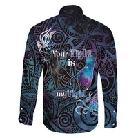 Suicide Awareness Family Matching Short Sleeve Bodycon Dress and Hawaiian Shirt You Are Not Alone LT05 - Polynesian Pride