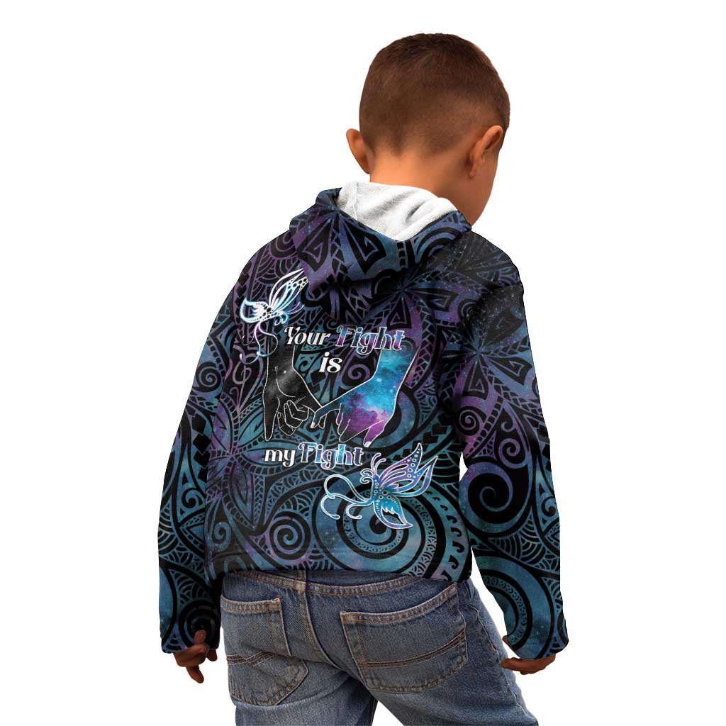Suicide Awareness Kid Hoodie You Are Not Alone - Polynesian Pride