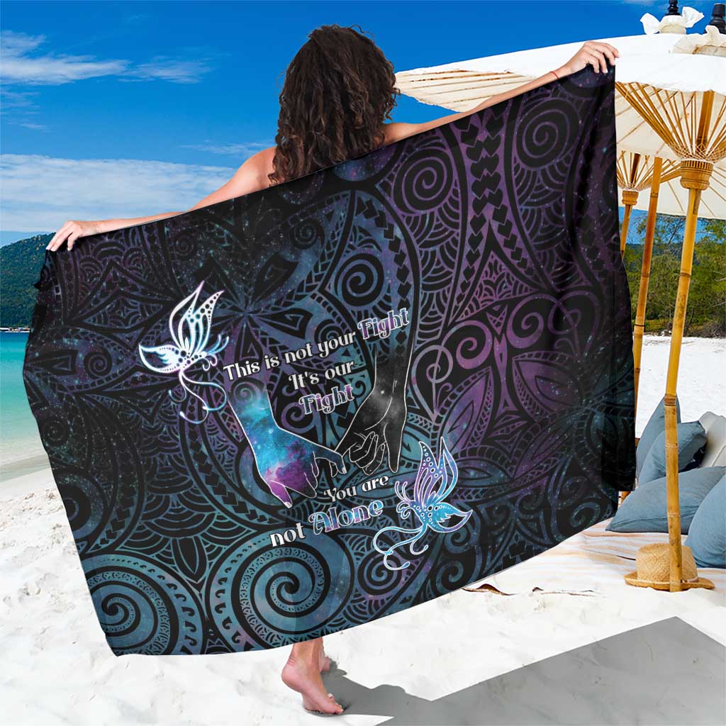 Suicide Awareness Sarong You Are Not Alone - Polynesian Pride