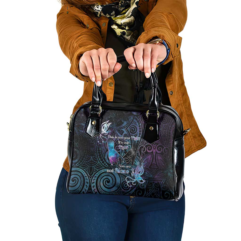 Suicide Awareness Shoulder Handbag You Are Not Alone - Polynesian Pride