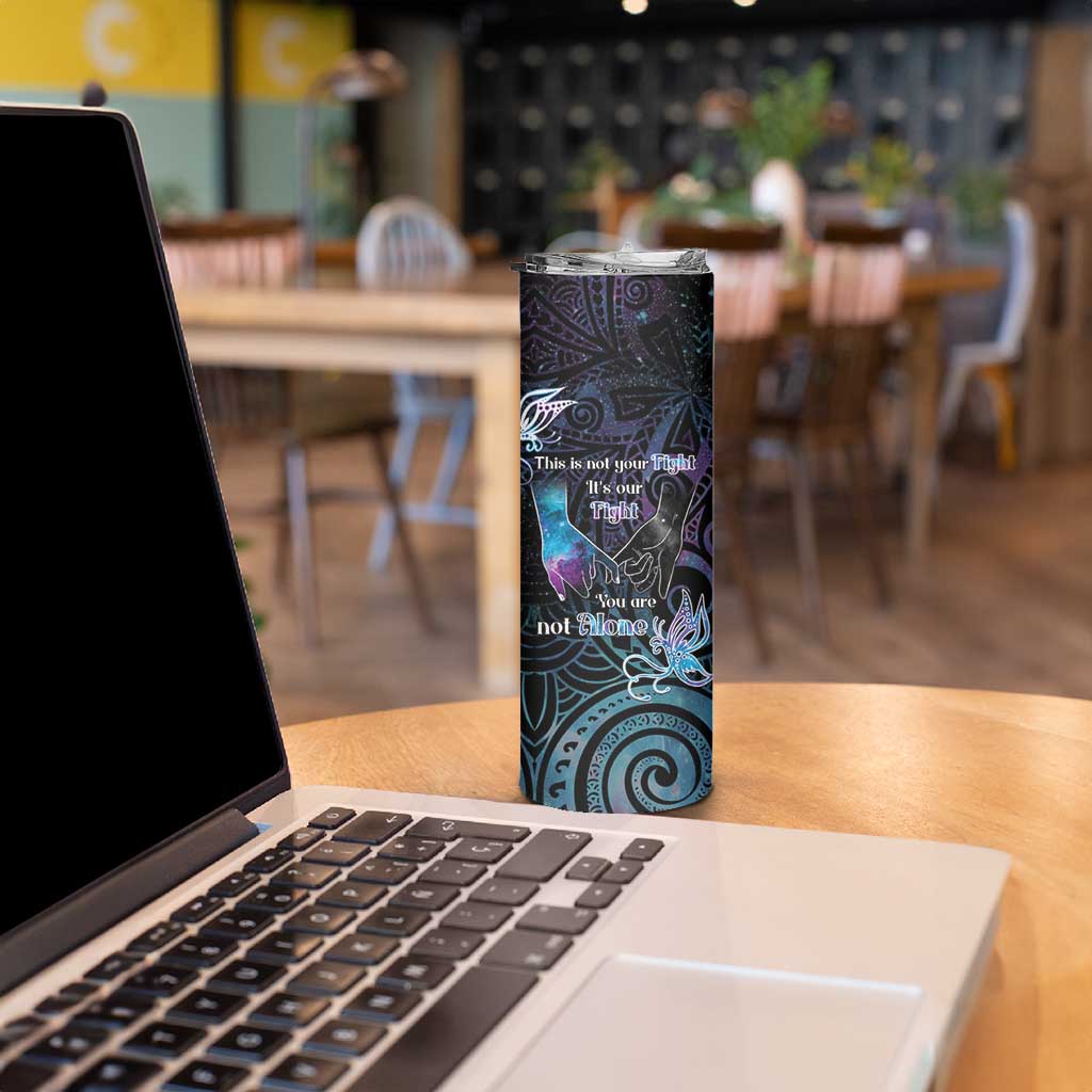 Suicide Awareness Skinny Tumbler You Are Not Alone - Polynesian Pride