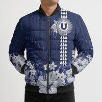 Personalized Utah State Bomber Puffer Jacket Polynesian Style LT05 - Polynesian Pride