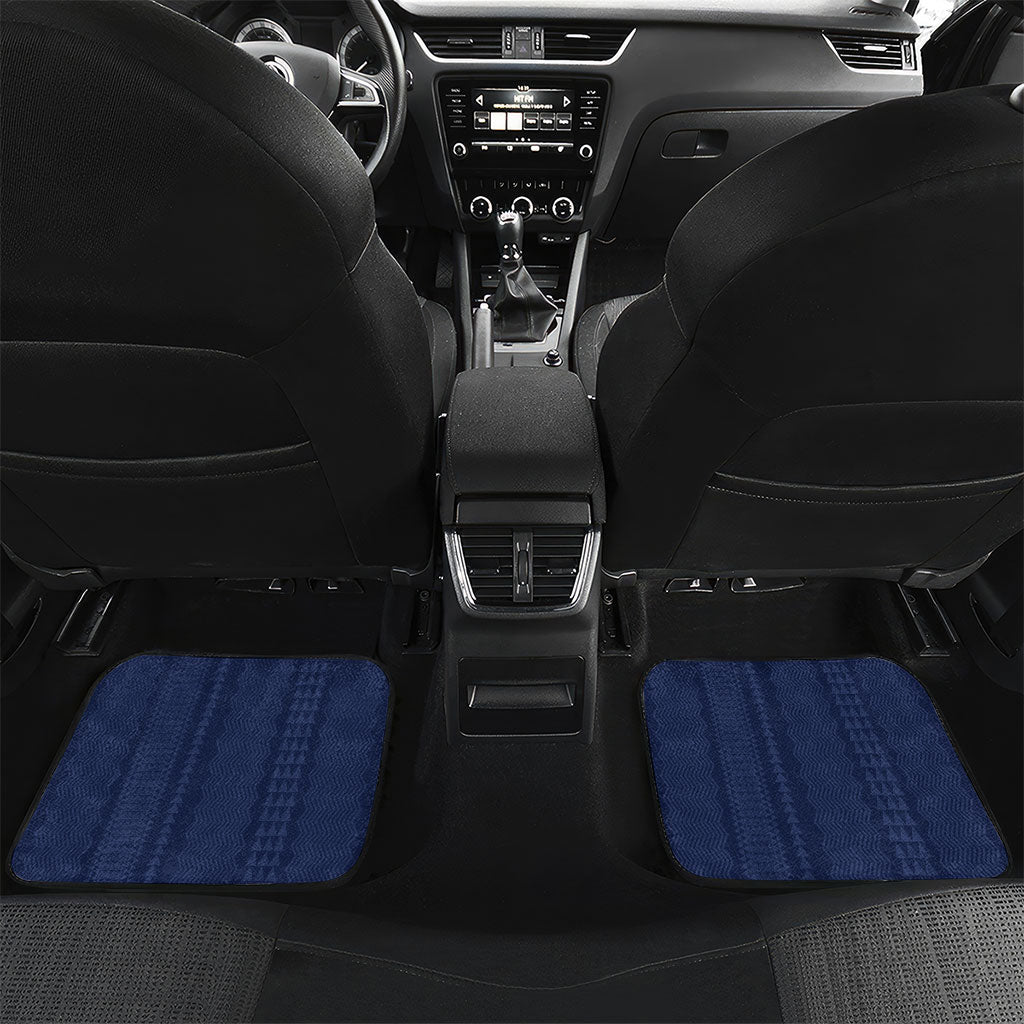 Personalized Utah State Car Mats Polynesian Style LT05 Set 2pcs - Back Blue - Polynesian Pride